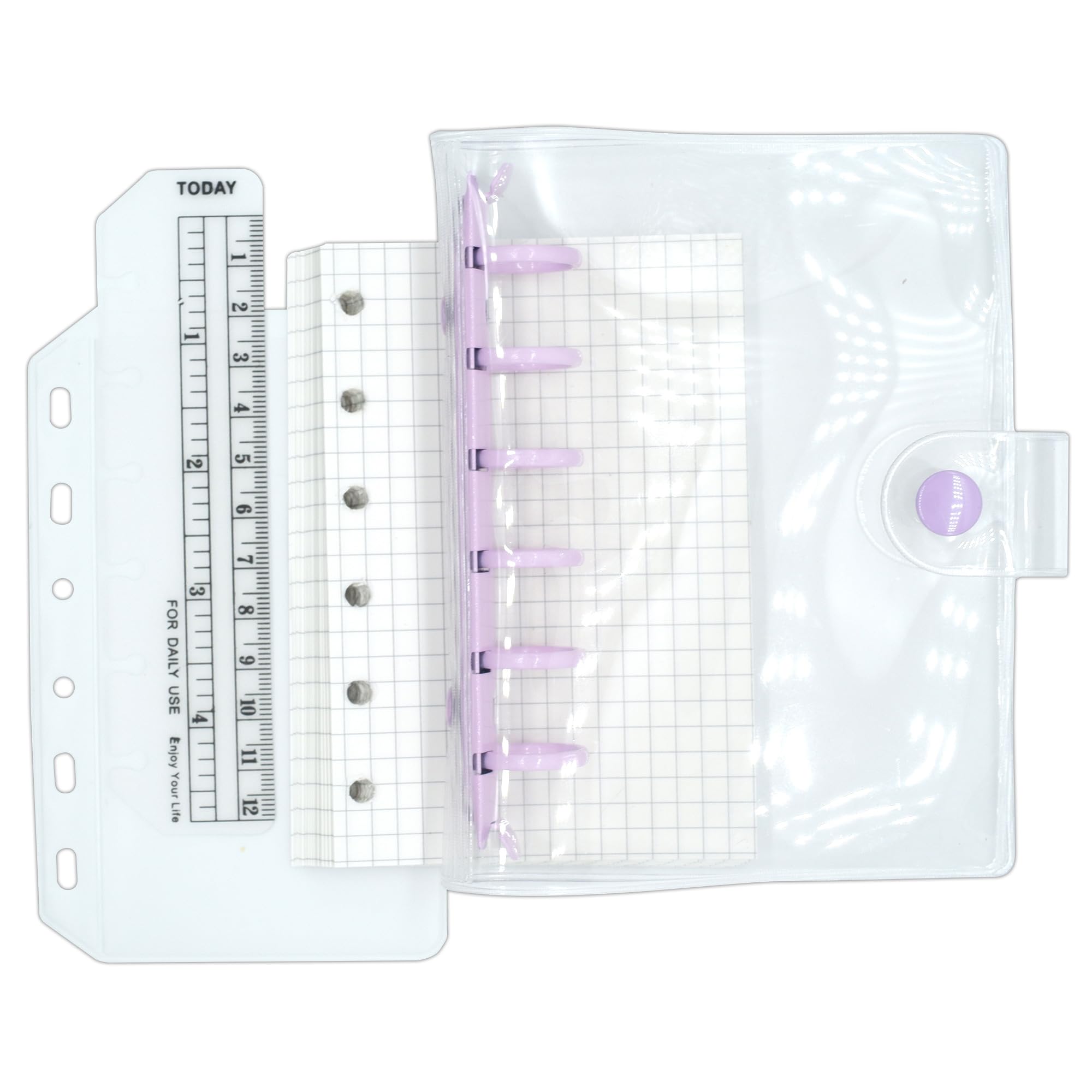 Amazon.co.jp: TSUKURIRO ミニ6穴 システム手帳 カラー リング PVC